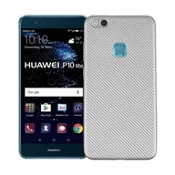 Etui i futerały do telefonów - NoName Etui Carbon Fiber Huawei P10 lite srebrn /silver - miniaturka - grafika 1