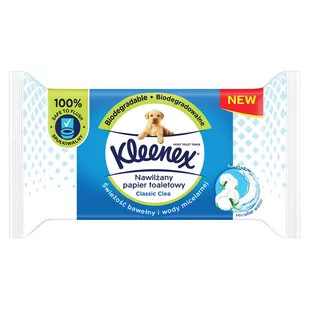 Nawilżany papier toaletowy KLEENEX Classic 42 szt. - Papier toaletowy - miniaturka - grafika 1
