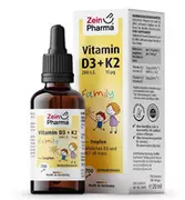 Witaminy i minerały - Zein Pharma - Vitamin D3 + K2 Family Drops, Płyn, 20 ml. - miniaturka - grafika 1