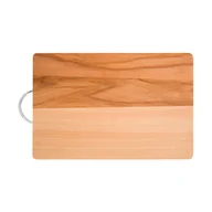 Deski do krojenia - Domotti Deska do krojenia drewniana prostokątna z metalową rączką Woody 30 x 20 cm - miniaturka - grafika 1