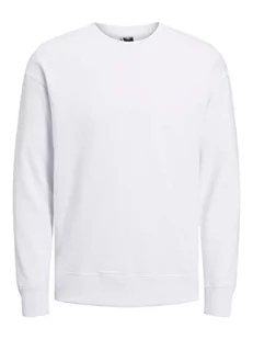JACK & JONES Męska bluza Jcoedition Sweat Crew Neck, biały, XXL - Bluzy męskie - miniaturka - grafika 1
