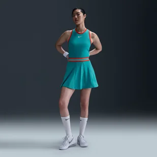 Damska sukienka do tenisa Dri-FIT NikeCourt Slam - Zieleń - Sukienki - miniaturka - grafika 1