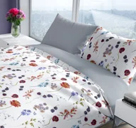 Pościel - Pościel bawełniana 160x200 Pure biała szara kolorowa Faro - miniaturka - grafika 1