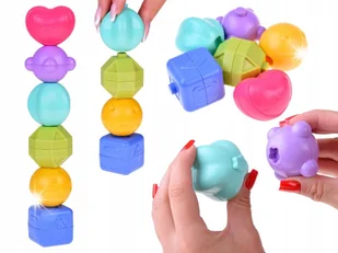 Kostka edukacyjna dla malucha sorter sensoryczny kształty cymbałki ZA5278 - Sortery dla dzieci - miniaturka - grafika 1