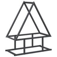 Wózki magazynowe - vidaXL Stojak na drewno opałowe, antracyt, 50x25x60 cm - miniaturka - grafika 1