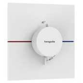 Baterie podtynkowe - HANSGROHE 15574700 ShowerSelect Comfort E Bateria termostatyczna, podtynkowa Biały Matowy - miniaturka - grafika 1