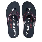 Klapki i japonki męskie - Japonki Tommy Hilfiger Sporty Hilfiger Beach Sandal FM0FM05805 Granatowy - miniaturka - grafika 1