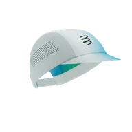 Czapki i chusty sportowe męskie - COMPRESSPORT Czapka biegowa PRO RACING CAP star white/blue green - miniaturka - grafika 1