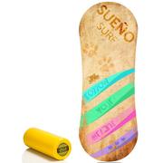 Deskorolki - Deska do balansowania TRICKBOARD CLASSIC SUENO SURF z czarnym wałkiem TÜV - miniaturka - grafika 1