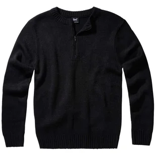Brandit Sweter Wojskowy Armee Czarny - L - Swetry męskie - miniaturka - grafika 1