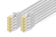 Patchcordy - Digitus Kabel krosowy CAT 6A S/FTP, 10 sztuk - miniaturka - grafika 1