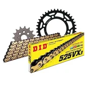 Części motocyklowe - Zestaw łańcuchów DID stal 525VX3 / 96 nit zamek do Ducati SS 1000 ccm rok prod. 2003-2004 - miniaturka - grafika 1