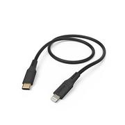 Kable - Kabel HAMA Ładujący/data Flexible USB-C - Lightning 1.5m Czarny - miniaturka - grafika 1