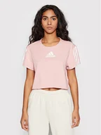 Koszulki sportowe damskie - Adidas T-Shirt Aeroredy Made For Training HD9353 Różowy Loose Fit - miniaturka - grafika 1