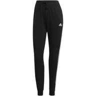 Dresy damskie - Spodnie dresowe damskie adidas SPORTSWEAR ESSENTIALS SJ 3-STRIPES czarne GM5542-L - miniaturka - grafika 1