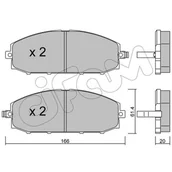 Klocki hamulcowe - Klocki hamulcowe - komplet CIFAM 822-407-0 - miniaturka - grafika 1