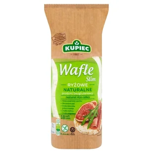 Kupiec Wafle ryżowe naturalne Slim A'18 90 g - Zdrowa żywność - miniaturka - grafika 1