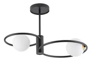 Lampy sufitowe - Aqua lampa wisząca 2-punktowa czarna/złota 33462 - miniaturka - grafika 1