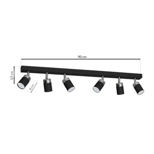 Eko-Light Lampa sufitowa JOKER BLACK 6xGU10 MLP1340) MLP1340 - Lampy sufitowe - miniaturka - grafika 6