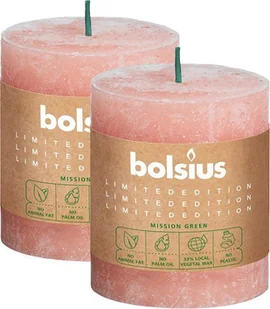 Bolsius Eko Świeca pieńkowa rustykalna 80/68 Ziemia - Świece - miniaturka - grafika 1