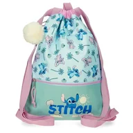 Plecaki worki - Disney Stitch Just Chill Plecak Worek Zielony 35X46 cms Poliester by Joumma Bags, Zielony, Talla única, worek na plecak - miniaturka - grafika 1