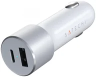 Ładowarki do telefonów - Satechi 72W USB-C 60W PD, USB-A srebrny - miniaturka - grafika 1