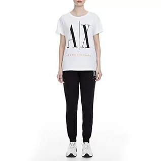 Spodnie damskie - Armani Exchange Damskie spodnie sportowe Icon Project Jogger, Czarny, XS - grafika 1