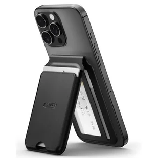 Etui TECH-PROTECT MagWallet Stand MagSafe Universal Czarny - Etui i futerały do telefonów - miniaturka - grafika 1