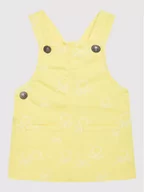 Sukienki i spódniczki dla dziewczynek - Benetton United Colors Of Sukienka codzienna 445W583P0 Żółty Regular Fit - miniaturka - grafika 1