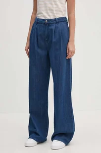 Pepe Jeans jeansy LOOSE ST JEANS HW PLEAT damskie high waist PL204717 - Spodnie damskie - miniaturka - grafika 1