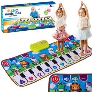 MATA MUZYCZNA KOLOROWA TANECZNA INTERAKTYWNA ZWIERZĄTKA DŹWIĘK DLA DZIECI - Maty edukacyjne - miniaturka - grafika 1