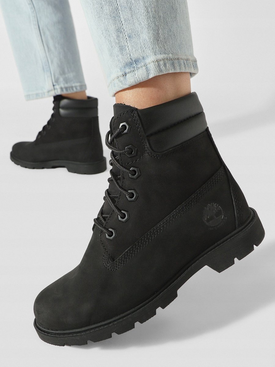 TIMBERLAND LINDEN WOODS BUTY BOTKI CZARNE ZE SKÓRĄ 40 16IA