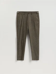 Reserved - Spodnie chino slim fit - ciemnobrązowy - Spodnie męskie - miniaturka - grafika 1