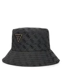 Czapki damskie - Guess Bucket AW5371 POL01 Szary - miniaturka - grafika 1