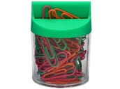 Pinezki - Spinacze w pojemniku magnetycznym Tres 28mm neon mix 100 sztuk - miniaturka - grafika 1