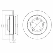 Tarcze hamulcowe - Tarcza hamulcowa DELPHI BG4289 - miniaturka - grafika 1