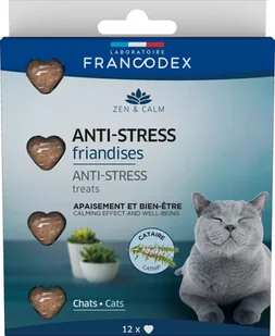 FRANCODEX Przysmaki antystresowe z kocimiętką dla kota 12 szt. - Przysmaki dla kotów - miniaturka - grafika 1