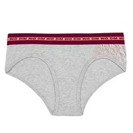 Majtki damskie - DIM Krótkie figi sportowe dla dziewczynek, Gris Chiné Bordeaux, 12 Lata - miniaturka - grafika 1