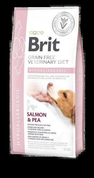 Brit VET Brit Veterinary Diet Hypoallergenic Salmon&Pea Sucha Karma dla psa op 2kg