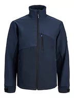 Kurtki męskie - Jack & Jones Męska kurtka softshell Jcoarc, Marynarka granatowa, L - miniaturka - grafika 1