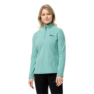 Bluzy damskie - Damska bluza polarowa Jack Wolfskin TAUNUS HZ W sea foam - S - miniaturka - grafika 1