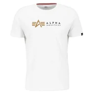 Odzież taktyczna i umundurowanie - Koszulka Alpha Industries Alpha Label T 118502 09 - Biała RATY 0% | PayPo | GRATIS WYSYŁKA | ZWROT DO 100 DNI - miniaturka - grafika 1