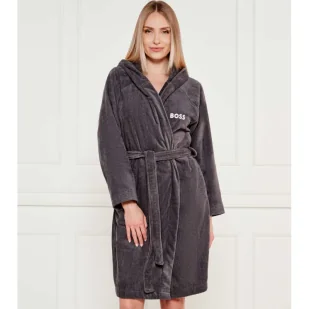 BOSS BLACK Szlafrok PLAIN Relaxed fit - Szlafroki damskie - miniaturka - grafika 1