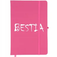 Notesy i bloczki - Notes Planer A5 Bullet Journal Różowy BESTIA Wz - miniaturka - grafika 1