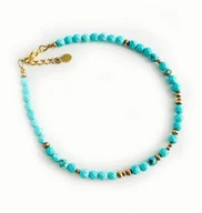 Bransoletki - Jasno Turkusowa Bransoletka, kamienie naturalne TURKUS - miniaturka - grafika 1