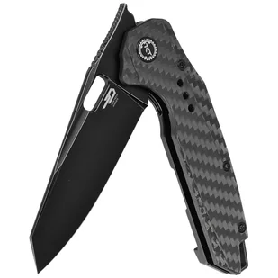 Nóż składany Bestech Nyxie Black Titanium / Carbon Fiber, Black Stonewashed CPM S35VN by Todd Knife and Tool (BT2209D) - Noże - miniaturka - grafika 6