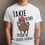 Koszulki męskie - Koszulki dla kolegów z klasy na dzień chłopaka - TAKIE DZIKI TYLKO W - miniaturka - grafika 1