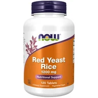 Suplementy naturalne - Red Yeast Rice 1200mg/120 tabl. (Now Foods) - miniaturka - grafika 1