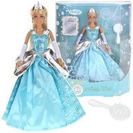 Lalki dla dziewczynek - Urwiskowo, lalka anlily lodowa księżniczka w sukni balowej - miniaturka - grafika 1