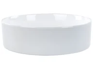 Umywalki - Umywalka nablatowa ceramiczna okrągła  40 cm biała CATI - miniaturka - grafika 1